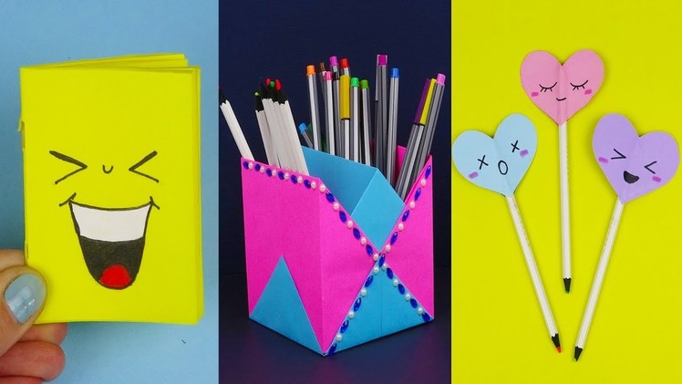 5 DIY School Supplies | DIY paper crafts for school