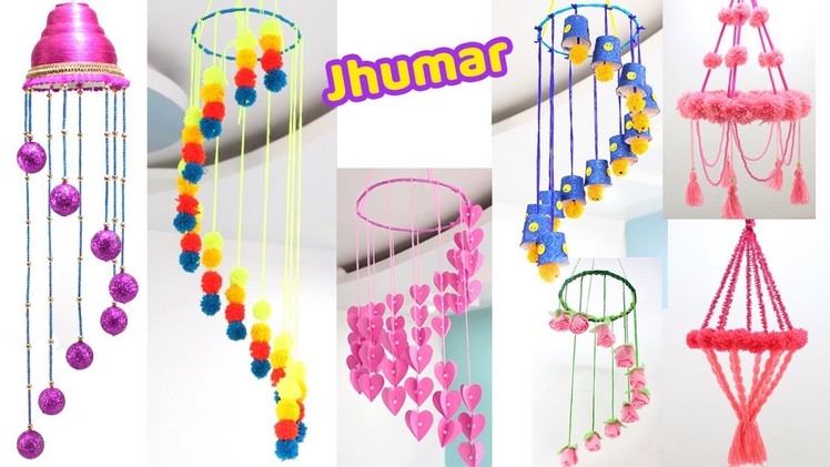 6 CEILING HANGING JHUMAR IDEAS with Easiest WAYS