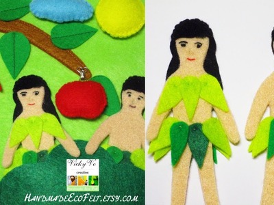 Bible Quiet Book | Felt board Adam and Eve | Flannel board Bible Story 1