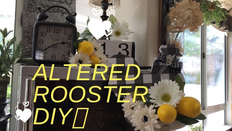 DIY.Altering an Adorable Rooster from The Target Dollar Spot! ????????