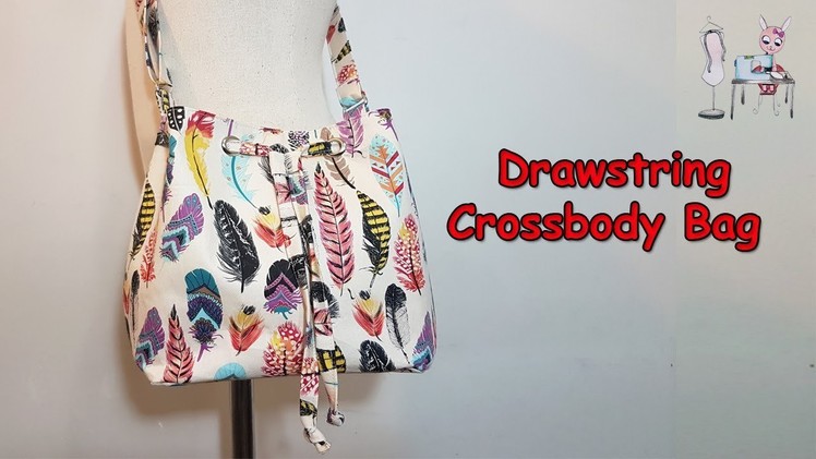 #DIY Drawstring Crossbody Bag | Bucket Bag | Shoulder Bag | Drawstring Bag | Tutorial