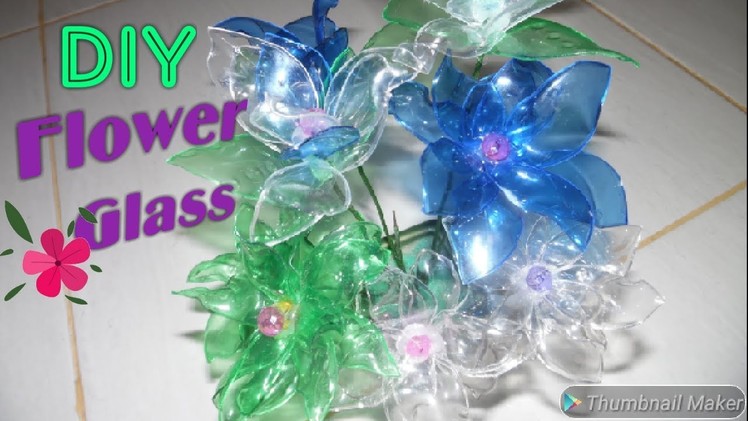 DIY Membuat Bunga Kaca dari Botol Plastik :)