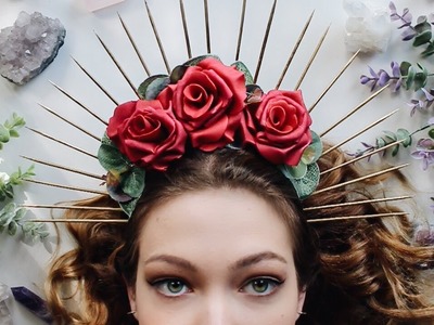 DIY Renaissance Inspired Halo Crown ✦ Natasha Rose