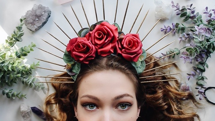 DIY Renaissance Inspired Halo Crown ✦ Natasha Rose