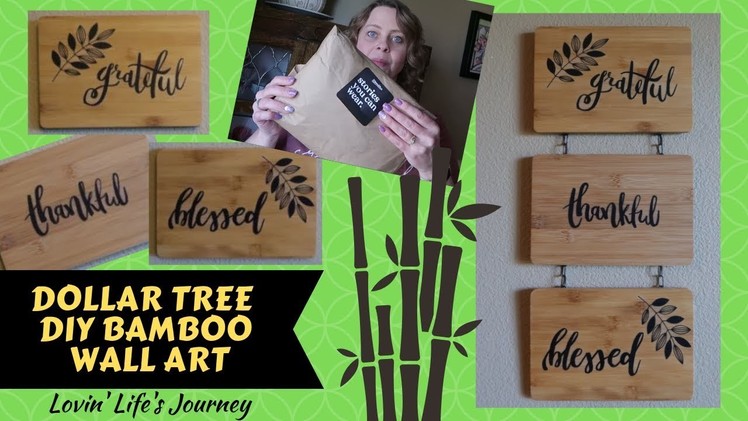 Dollar Tree DIY Bamboo Wall Art & Thread Tank Unboxing | Gift ideas
