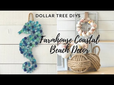 DOLLAR TREE DIY FARMHOUSE COASTAL BEACH DECOR