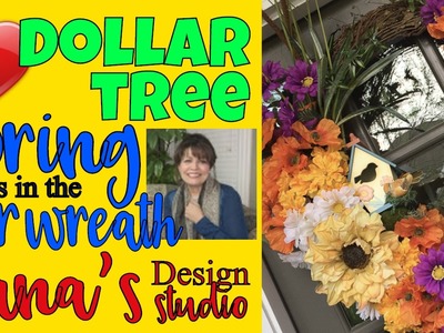 ????????????Dollar Tree "Spring is in the Air" Wreath: Do-it-Yourself Dollar Tree Wreath for Spring Peeps!