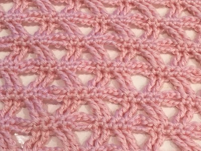 Easy crochet star stitch for scarf shawl or other projects
