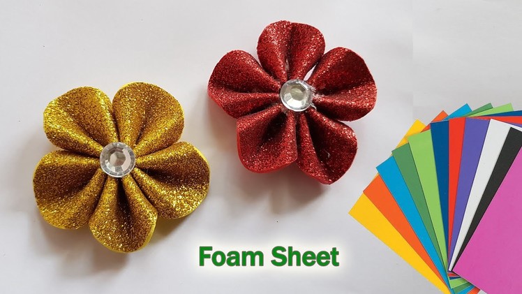 Foam sheet flowers || Flowers with foam sheet
