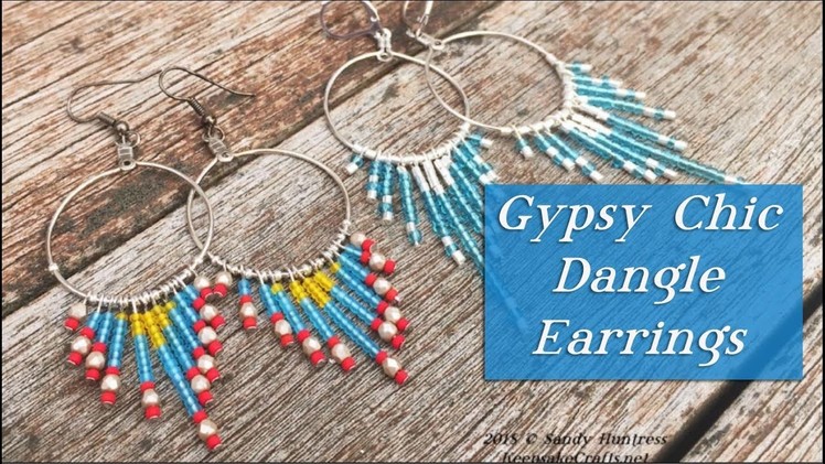 Gypsy Chic Dangle Earrings-Beaded Jewelry Tutorial