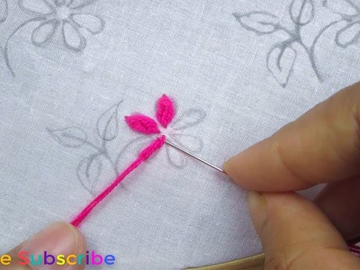 Hand Embroidery, All Over Embroidery Design for Dresses, Easy Flower Embroidery