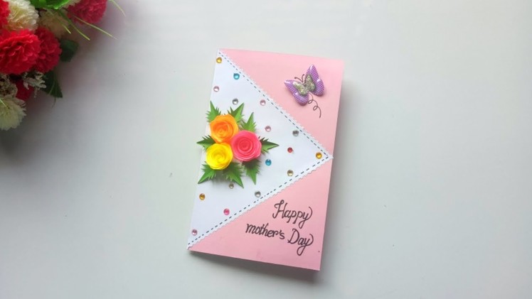 Handmade Mother's Day pop up card idea.Mother's Day card making idea. 