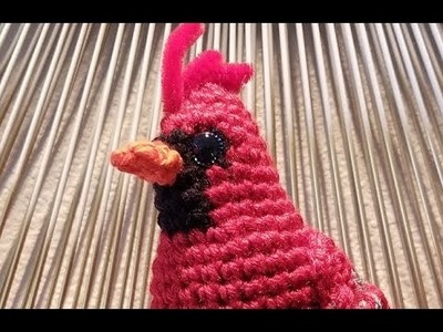 Helenmay Crochet Christmas Cardinal Bird Alternate Color Changing Technique DIY Video Tutorial