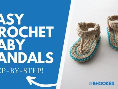 How to Crochet Baby Sandals | Free Crochet Pattern!