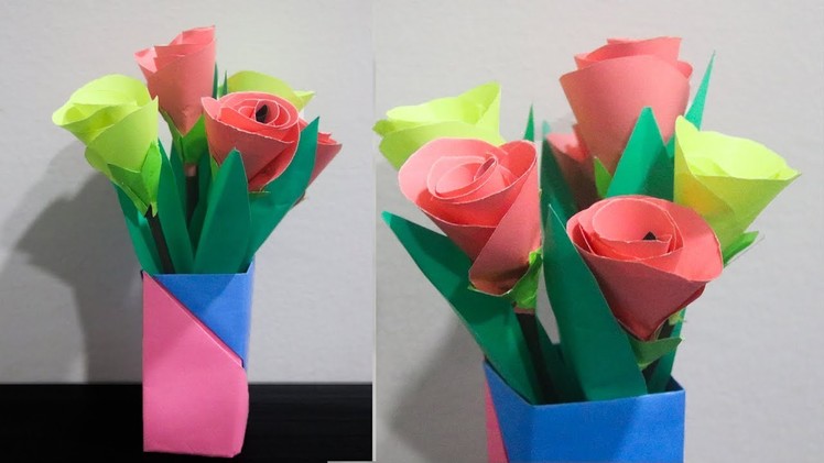 How To Make flower With Paper Very Easy || Paper Craft Flowers  || DIY