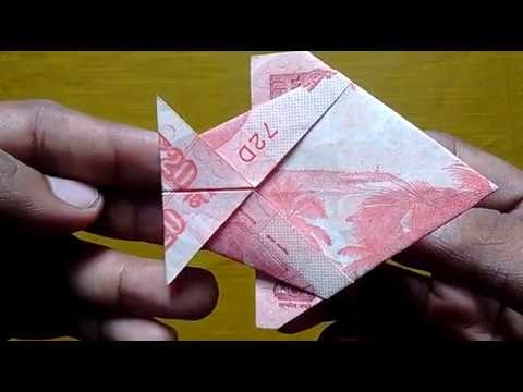 How To Make Fold Fish ???? With 20 RS. NOTE | #SuryaOrigami