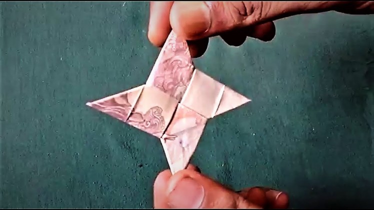 How To Make NINJA STAR of 10 Rupees Note - ORIGAMI | #SuryaCraft