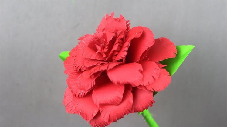 How to make rose flower with paper | Rose flower idea | Rose flower making step by step