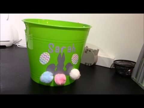 Make your own personalized Easter basket with Cricut
