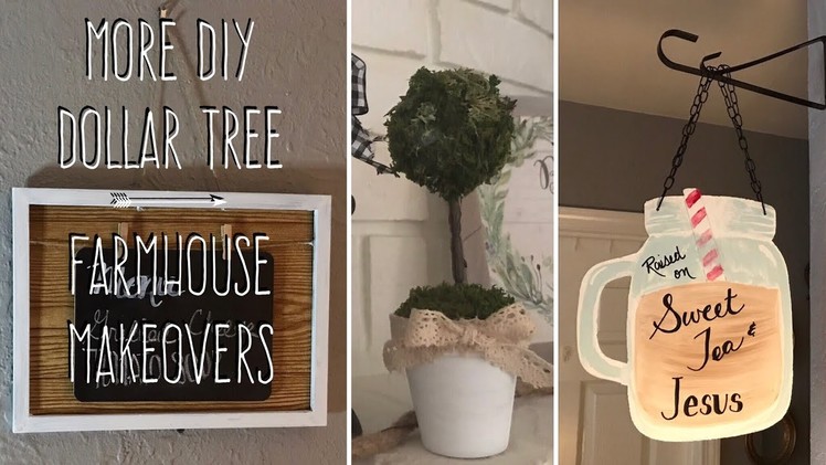 More DIY Dollar Tree Farmhouse Makeovers