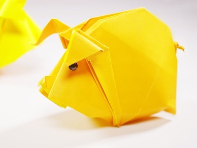 Origami Pig. Piggy (Hoàng Tiến Quyết) - Paper Crafts 1101