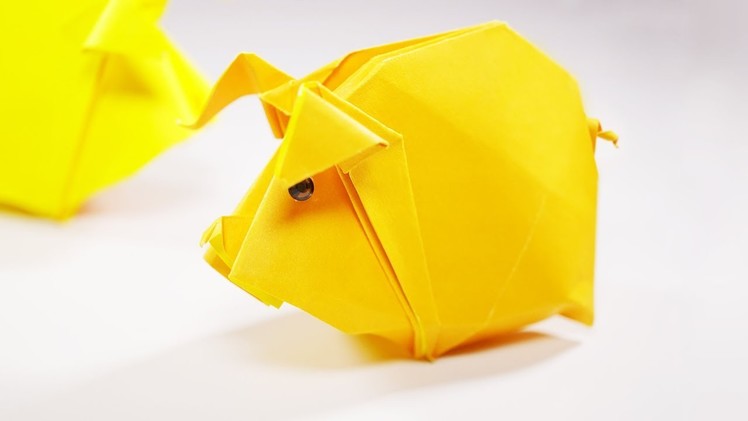 Origami Pig. Piggy (Hoàng Tiến Quyết) - Paper Crafts 1101