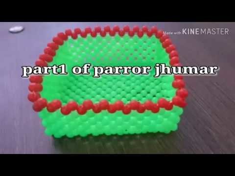 Parrot jhumar video part 1|Moti ki katori|DIY beads work tutorial|Artkala video