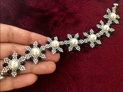 Petal Six Beaded Bracelet || DIY Beaded Bracelet || How to make Beaded Bracelet