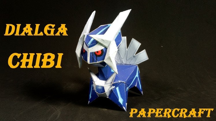 Pokemon Model : How To Make Diagal Chibi Kute Papercraft