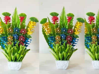 Room Decoration Idea.Make Paper Flower Bouquet.Handmade Floral Flower Bouquet.wedding Flower Bouquet