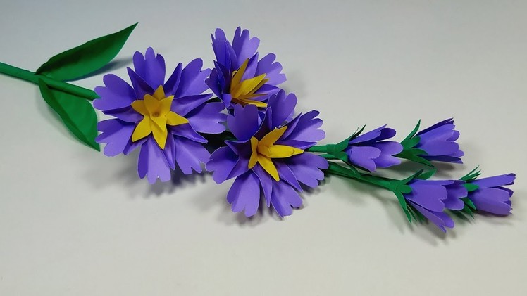Stick Flower: Easy Way to Make DIY Paper Flower - Paper Craft Flower Idea - Jarine's Crafty Creation