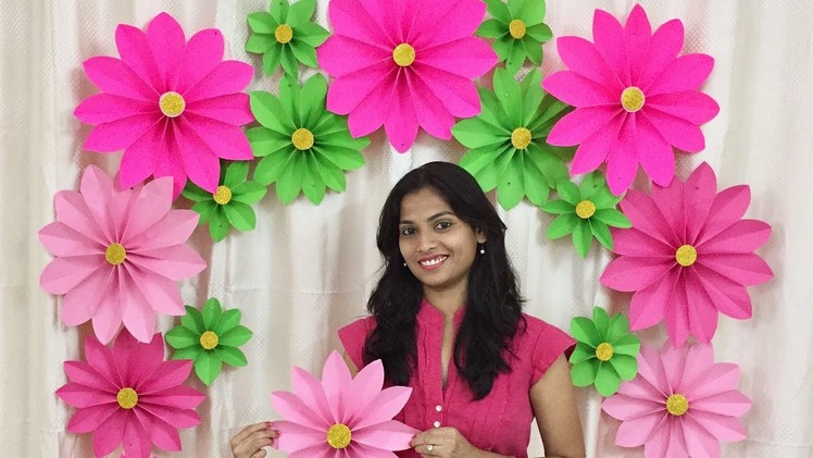 Very Easy Paper Flower Decoration at home | Decoration ideas for any occasion at home