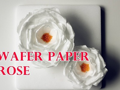 WAFER PAPER ROSE EASY STEP-BY-STEP TUTORIAL | INTHEKITCHENWITHELISA