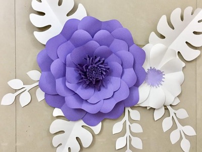 Wall Decoration Ideas | Paper Flower wall hanging | Home Decor Craft ideas