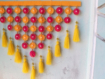 Woolen craft wall hanging - Simple way to do - Woolen craft ideas