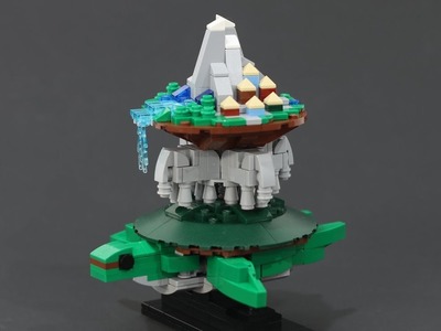 World Turtle Kinetic LEGO Sculpture
