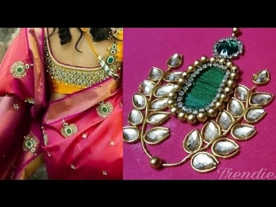Beautiful aari saree design using with normal needle