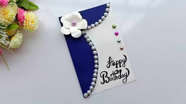 Beautiful Handmade Birthday card.Birthday card idea.