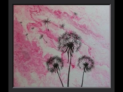 Can You Make an Image Transfer over Your Acrylic Pouring Painting? YES!