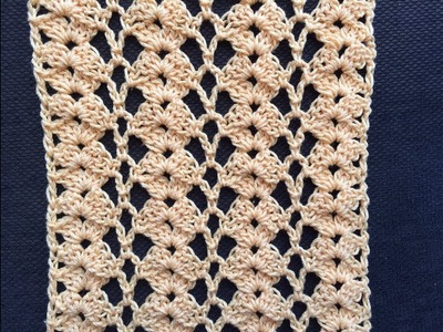 Crochet Lace Shell Stitch Tutorial~ Great for Blouse, Summer Scarf