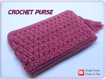 Crochet Purse | Alpine or Bead Stitch