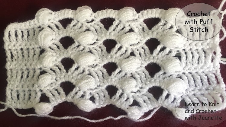 Crochet Stitch with Puff Stitch