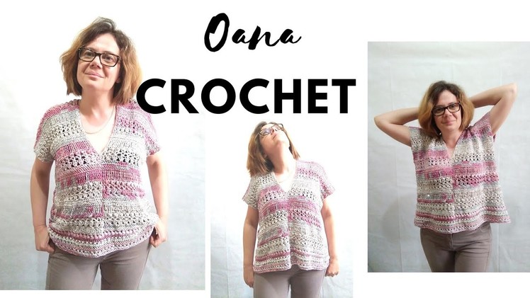 Crochet summer blouse very easy design by Oana
