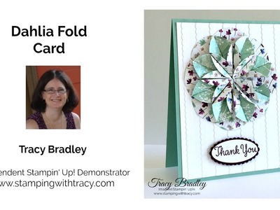 Dahlia Fold Card