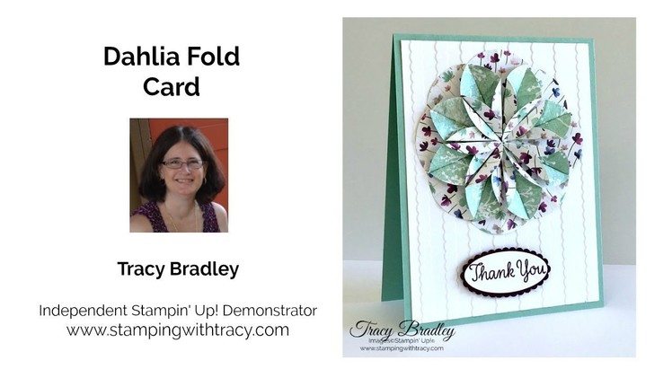 Dahlia Fold Card