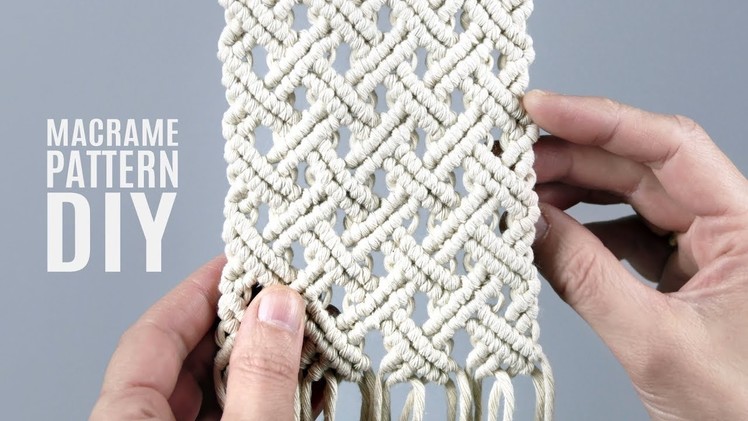 DIY Basket Weave Pattern for Macramé Bag or Home Decor