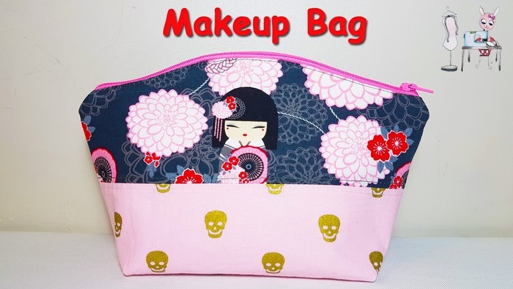 #DIY Makeup bag | Zipper pouch | Sewing Tutorial