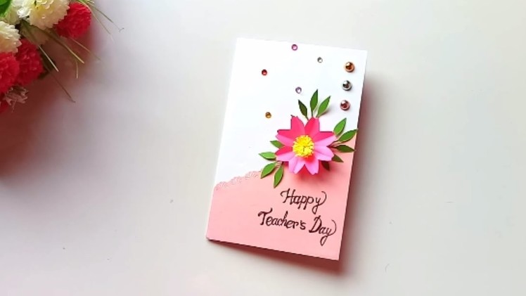 DIY Teacher's Day pop up card idea.how to make Teacher's day card