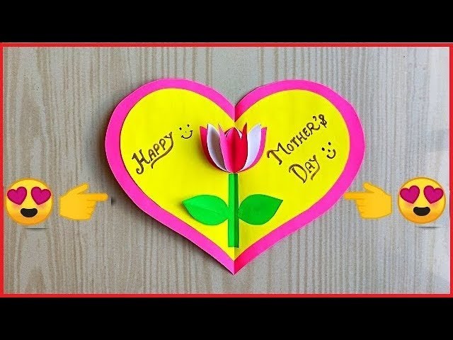Easy and beautiful card for mother's day. handmade mother's day greeting card