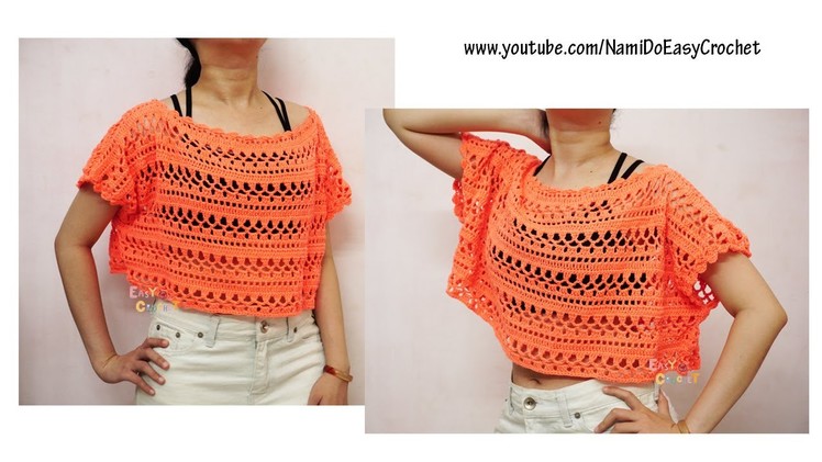 Easy Crochet for Summer: Crochet Poncho (beach poncho) #01